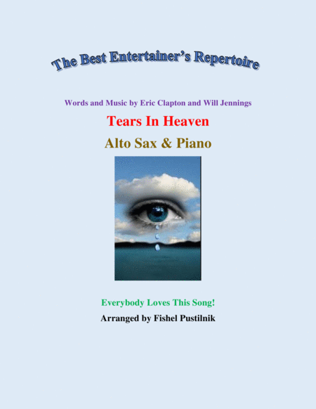 Free Sheet Music Tears In Heaven For Alto Sax And Piano Jazz Pop Version