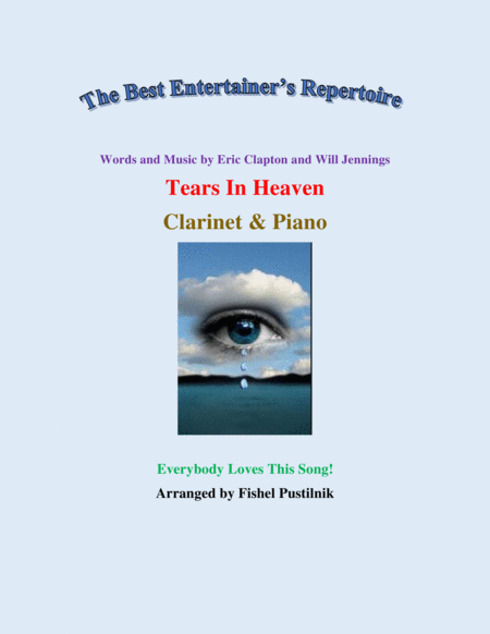 Tears In Heaven For Clarinet And Piano Jazz Pop Version Sheet Music