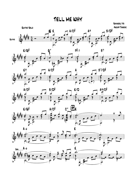 Tell Me Why Sheet Music