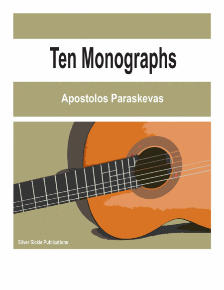 Ten Monographs For Guitar Sheet Music