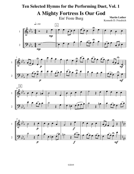 Free Sheet Music Ten Selected Hymns For The Performing Duet Vol 1 Oboe And Bassoon