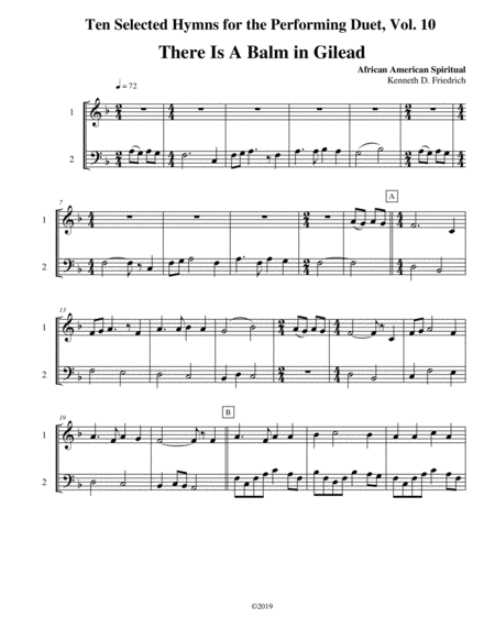 Free Sheet Music Ten Selected Hymns For The Performing Duet Vol 10 Oboe And Bassoon