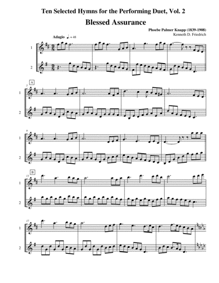 Free Sheet Music Ten Selected Hymns For The Performing Duet Vol 2 Flute And Alto Flute