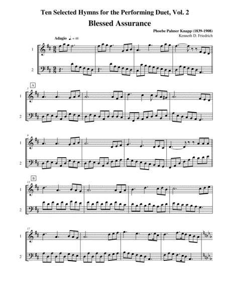 Free Sheet Music Ten Selected Hymns For The Performing Duet Vol 2 Oboe And Bassoon