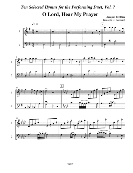 Free Sheet Music Ten Selected Hymns For The Performing Duet Vol 7 Flute And Bassoon