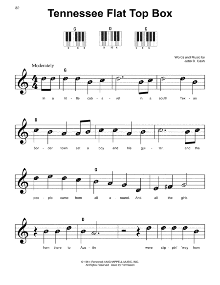 Tennessee Flat Top Box Sheet Music