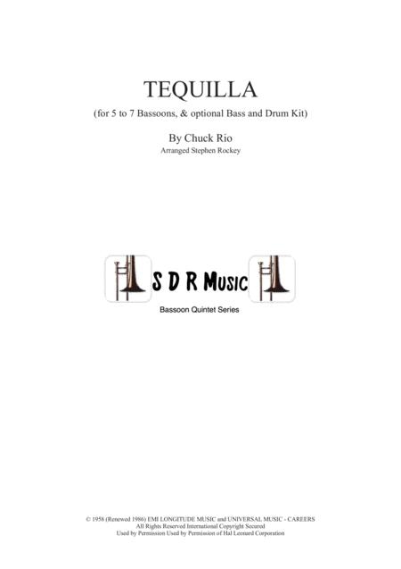 Tequila For Bassoon Quintet Sheet Music