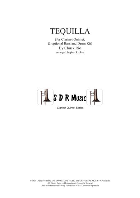 Tequila For Clarinet Quintet Sheet Music