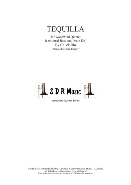 Tequila For Woodwind Quintet Sheet Music