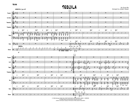 Tequila Jazz Combo With 4 Horns Sheet Music