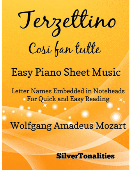 Terzettino Cosi Fan Tutte Easy Piano Sheet Music Sheet Music