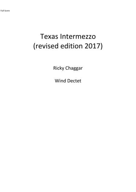 Free Sheet Music Texas Intermezzo