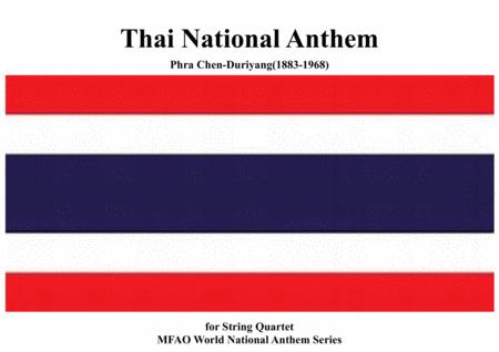 Free Sheet Music Thai National Anthem For String Quartet Mfao World National Anthem Series