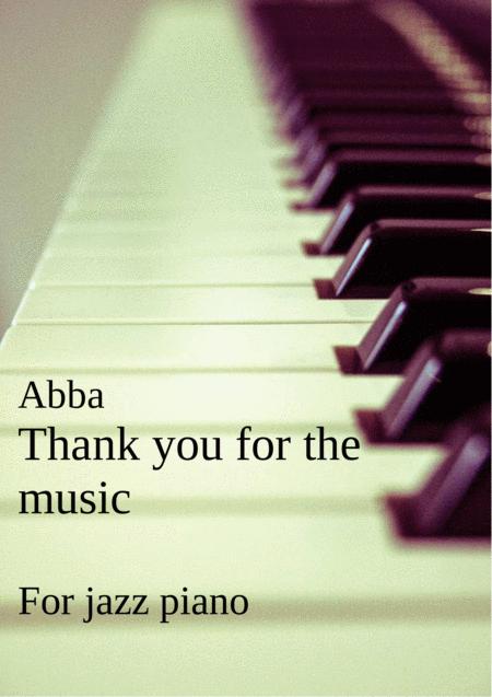 Thank You For The Music For Jazz Piano Sheet Music