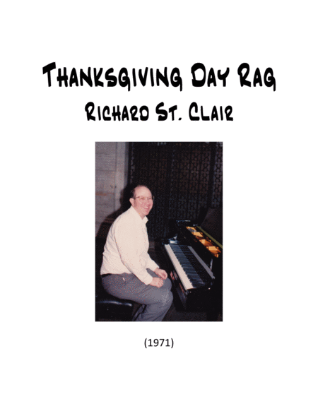 Free Sheet Music Thanksgiving Day Rag For Solo Piano