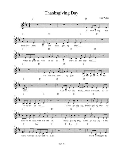 Thanksgiving Day Sheet Music