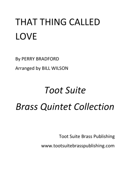 That Thing Called Love Sheet Music