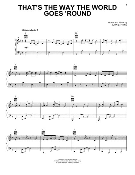 Thats The Way The World Goes Round Sheet Music