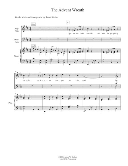 Free Sheet Music The Advent Wreath