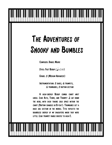 The Adventures Of Snooky And Bumbles Sheet Music