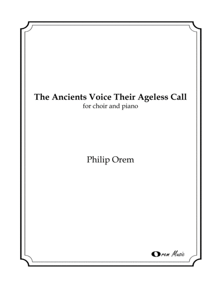 Free Sheet Music The Ancients