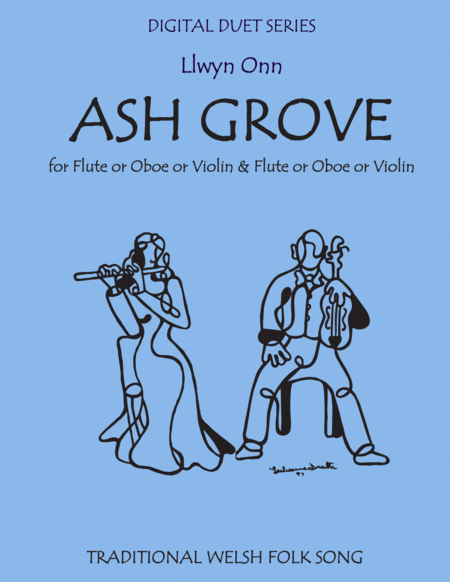 The Ash Grove For Violin Duet Two Violins Sheet Music