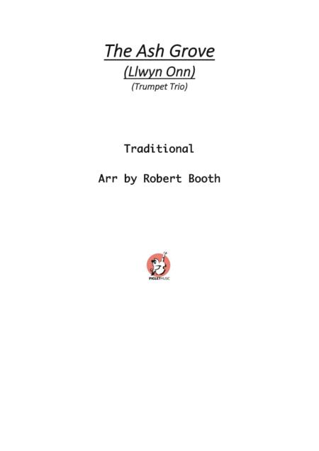 Free Sheet Music The Ash Grove Llwyn Onn Trumpet Trio