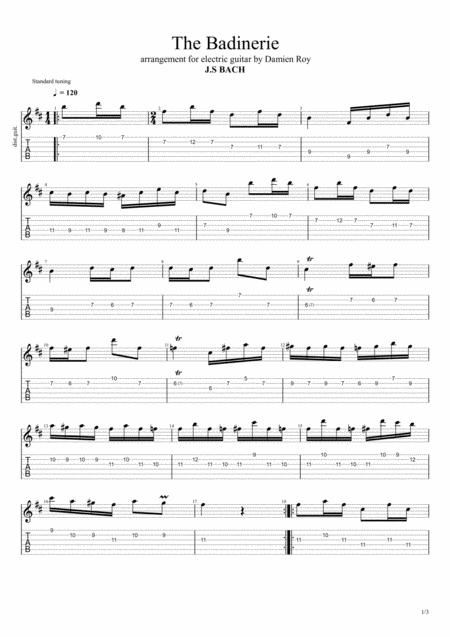 Free Sheet Music The Badinerie