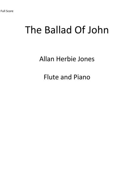 Free Sheet Music The Ballad Of John