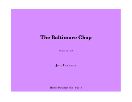 The Baltimore Chop Sheet Music