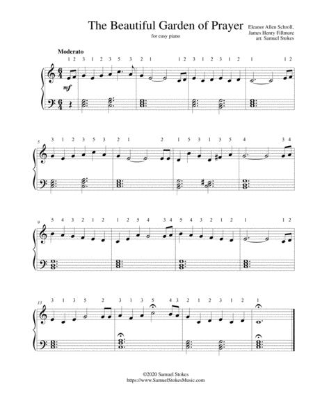 The Beautiful Garden Of Prayer For Easy Piano Sheet Music