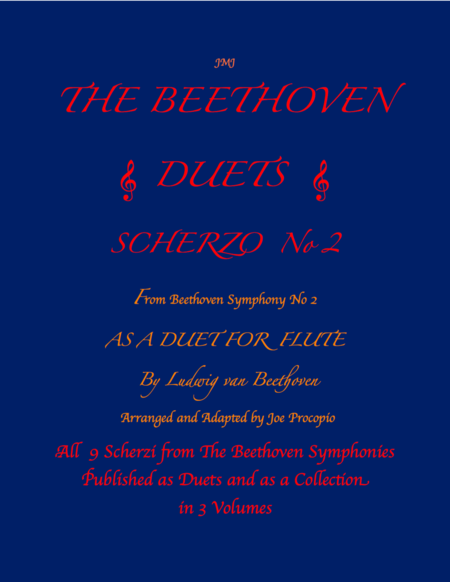 Free Sheet Music The Beethoven Duets For Flute Scherzo No 2