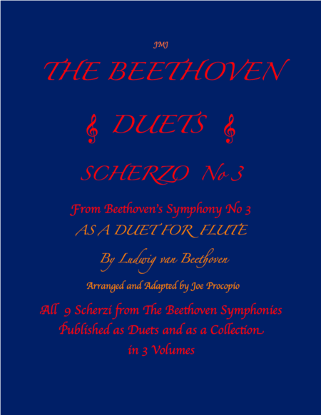 The Beethoven Duets For Flute Scherzo No 3 Sheet Music