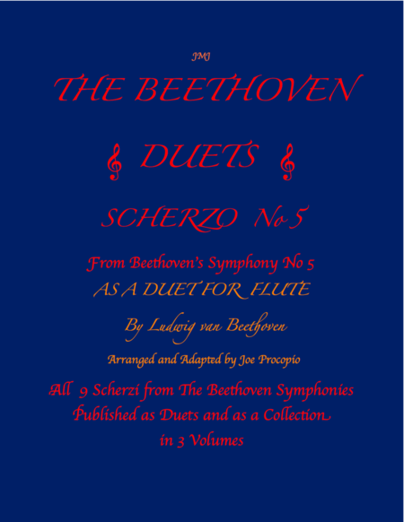 The Beethoven Duets For Flute Scherzo No 5 Sheet Music