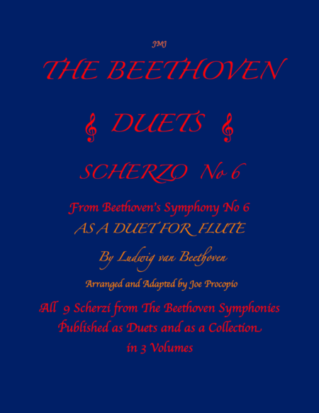 Free Sheet Music The Beethoven Duets For Flute Scherzo No 6