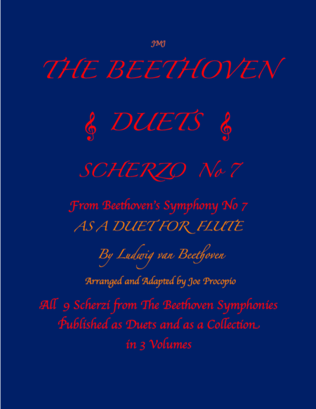 The Beethoven Duets For Flute Scherzo No 7 Sheet Music