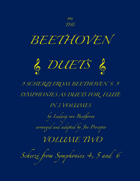 The Beethoven Duets For Flute Volume 2 Scherzi 4 5 And 6 Sheet Music