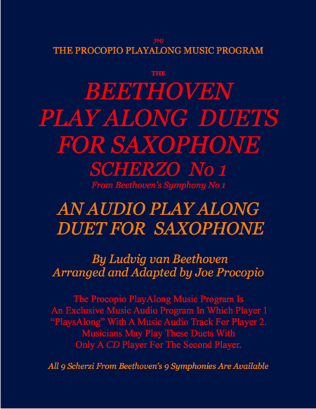 Free Sheet Music The Beethoven Duets For Saxophone Scherzo No 1