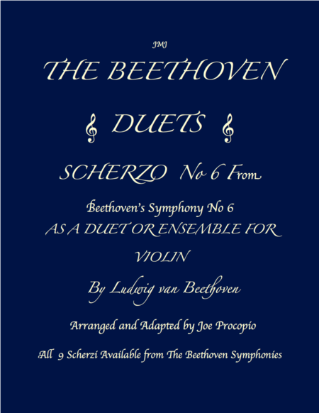 The Beethoven Duets For Violin Scherzo No 6 Sheet Music