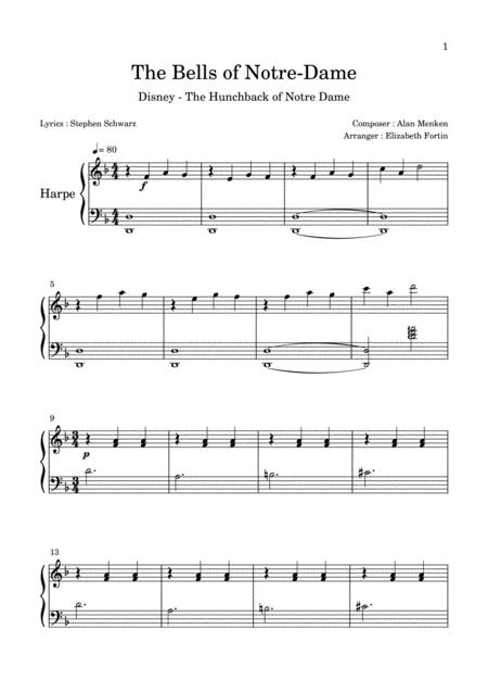 The Bells Of Notre Dame Hunchback Of Notre Dame Sheet Music