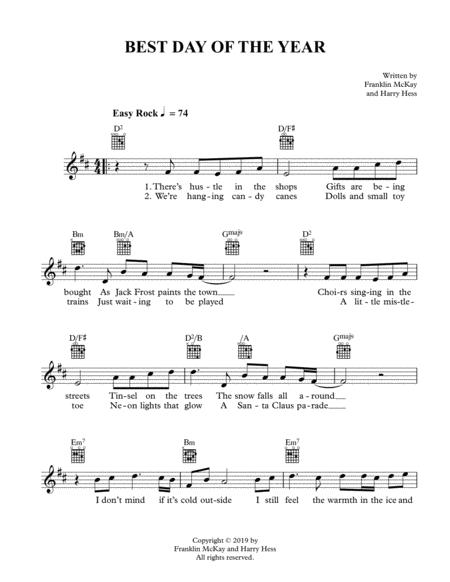 The Best Day Of The Year Sheet Music