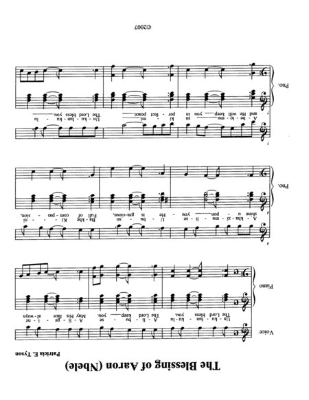 The Blessing Of Aaron Ndebele Sheet Music