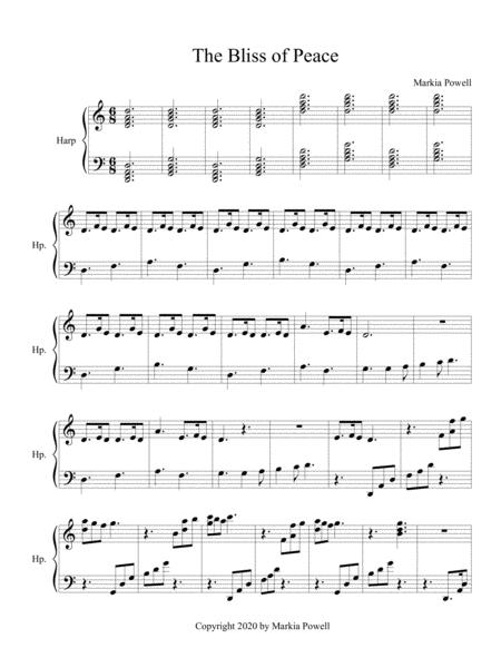 Free Sheet Music The Bliss Of Peace