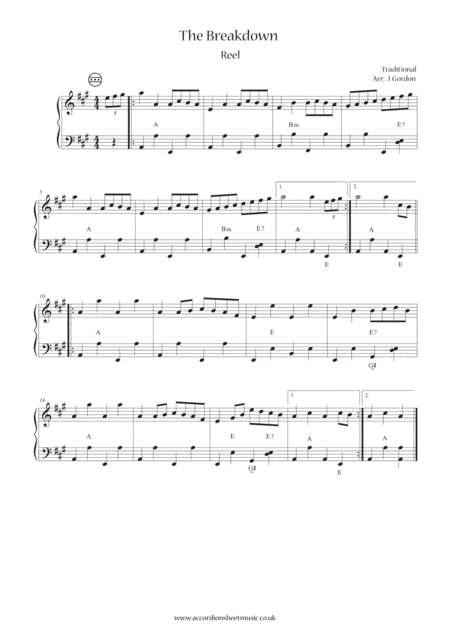 Free Sheet Music The Breakdown