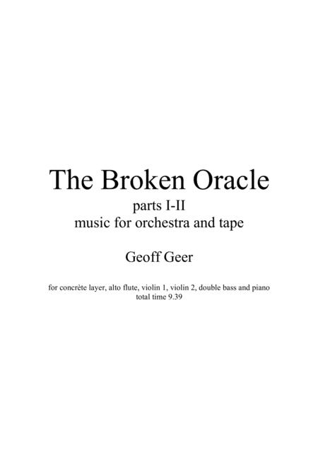 The Broken Oracle Sheet Music