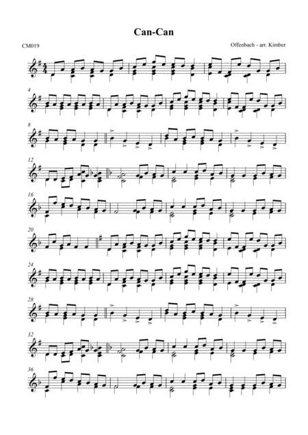 The Can Can Sheet Music