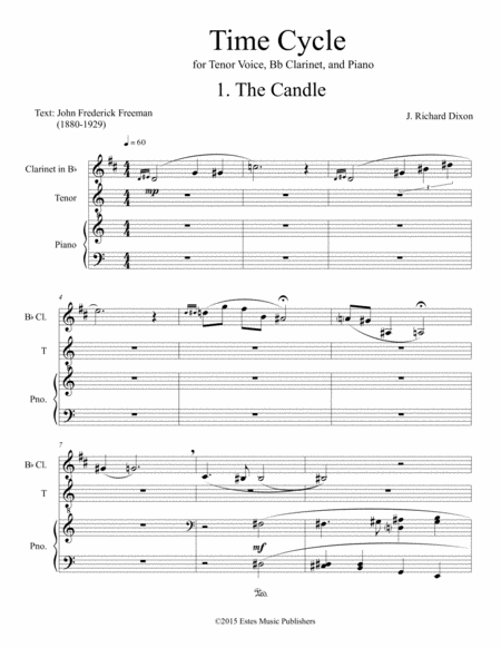 Free Sheet Music The Candle