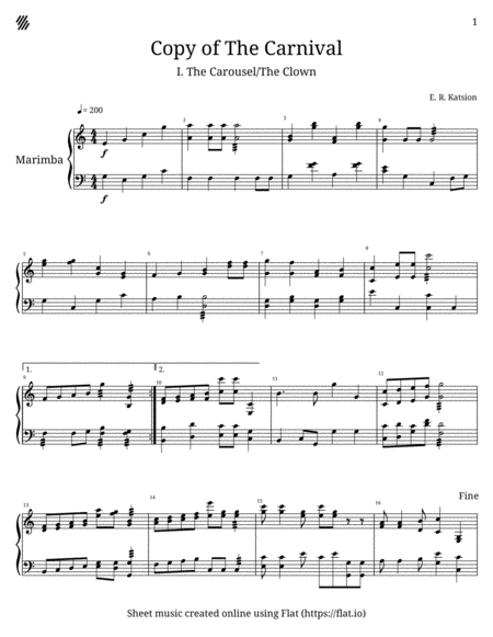 The Carnival I The Carousel The Clown Sheet Music