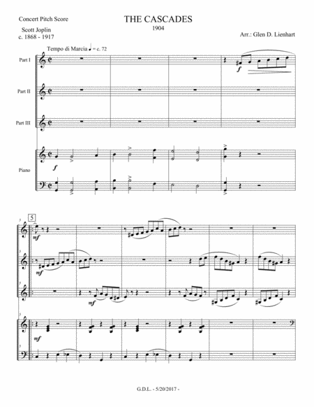 The Cascades Sheet Music