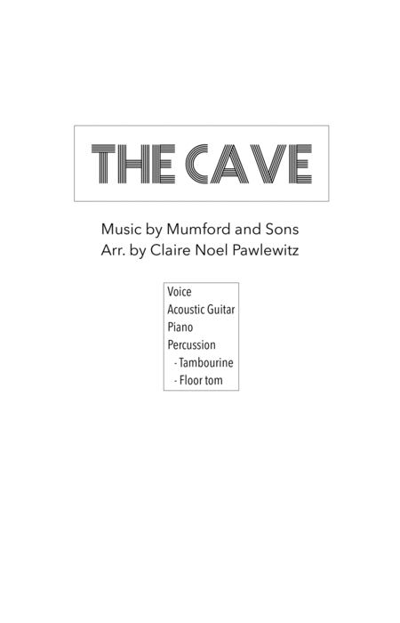 Free Sheet Music The Cave